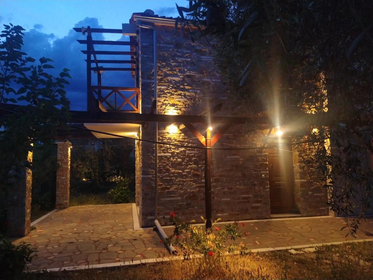 Elea Stone Houses In Organic Quiet Olive Grove, Prinos, Thassos Exteriér fotografie