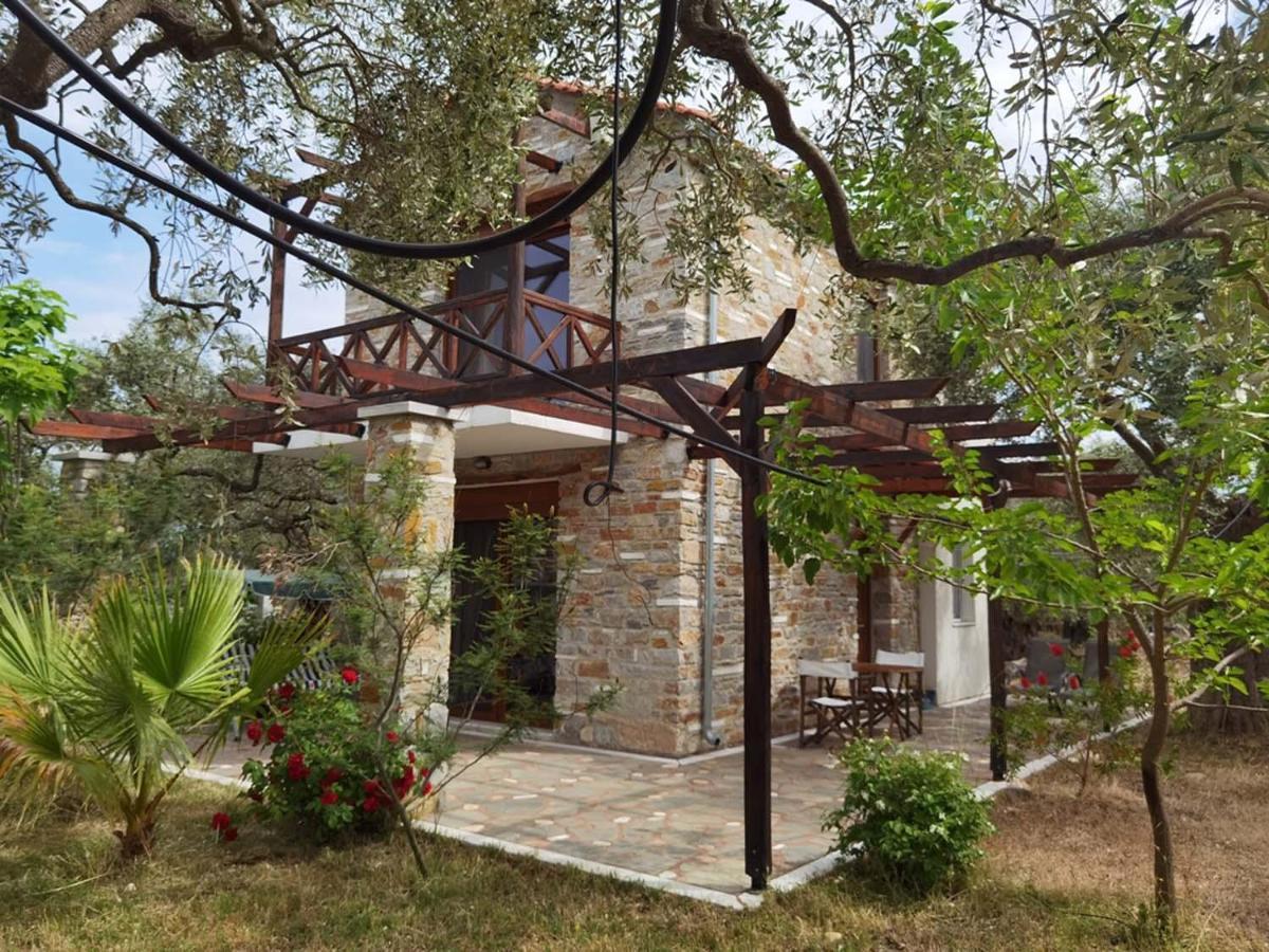 Elea Stone Houses In Organic Quiet Olive Grove, Prinos, Thassos Exteriér fotografie