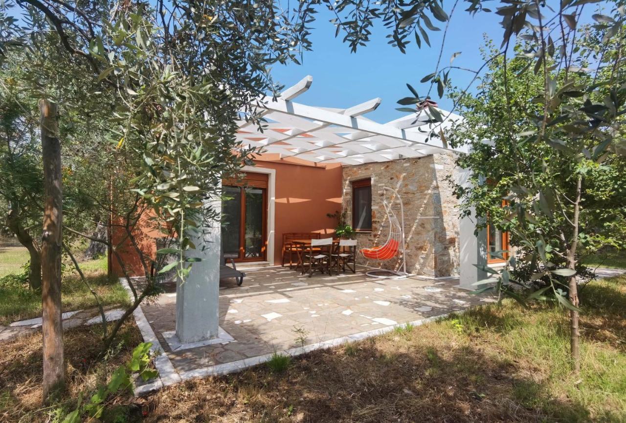 Elea Stone Houses In Organic Quiet Olive Grove, Prinos, Thassos Exteriér fotografie