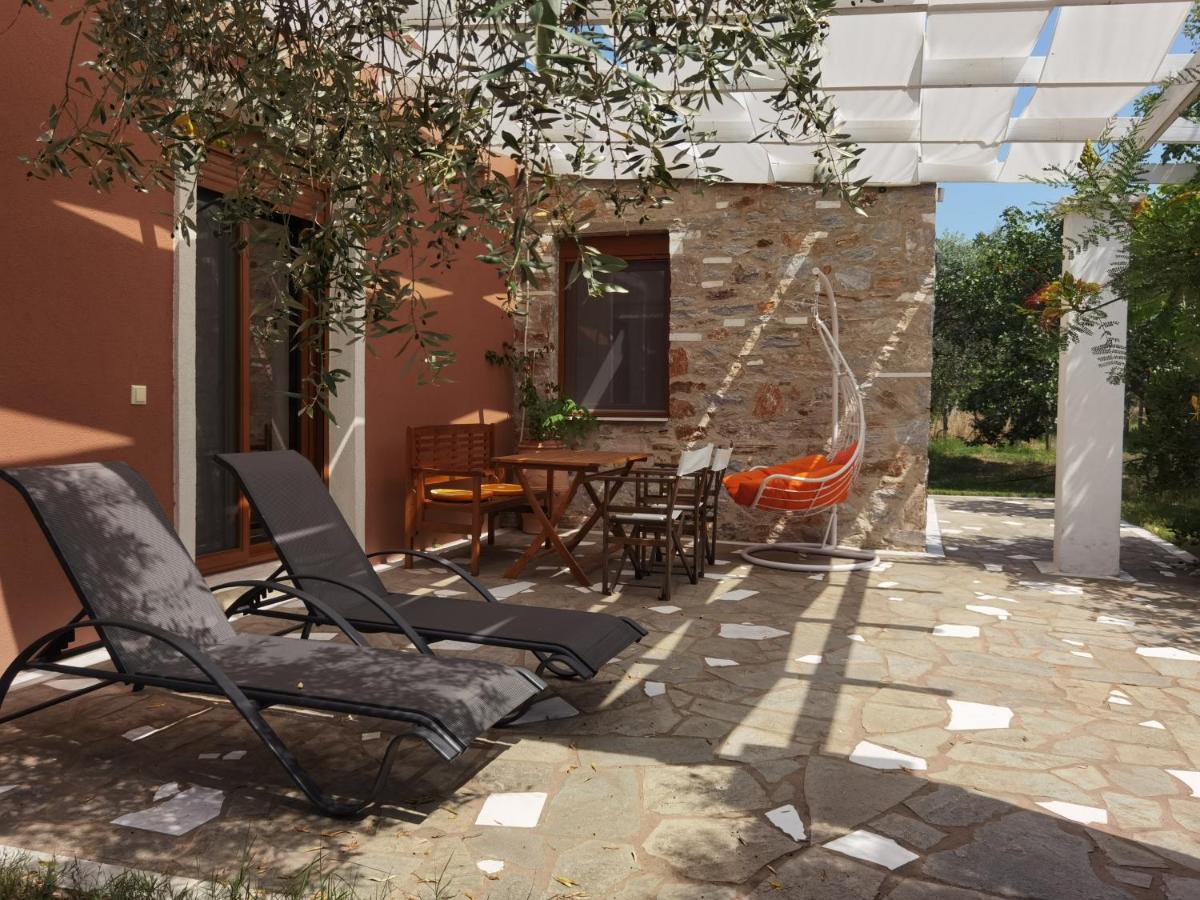 Elea Stone Houses In Organic Quiet Olive Grove, Prinos, Thassos Exteriér fotografie