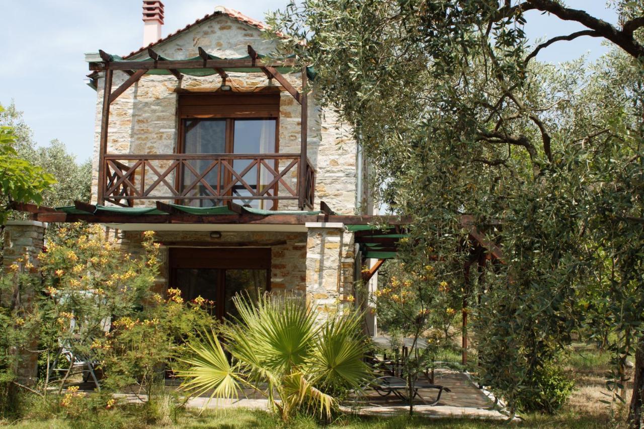Elea Stone Houses In Organic Quiet Olive Grove, Prinos, Thassos Exteriér fotografie