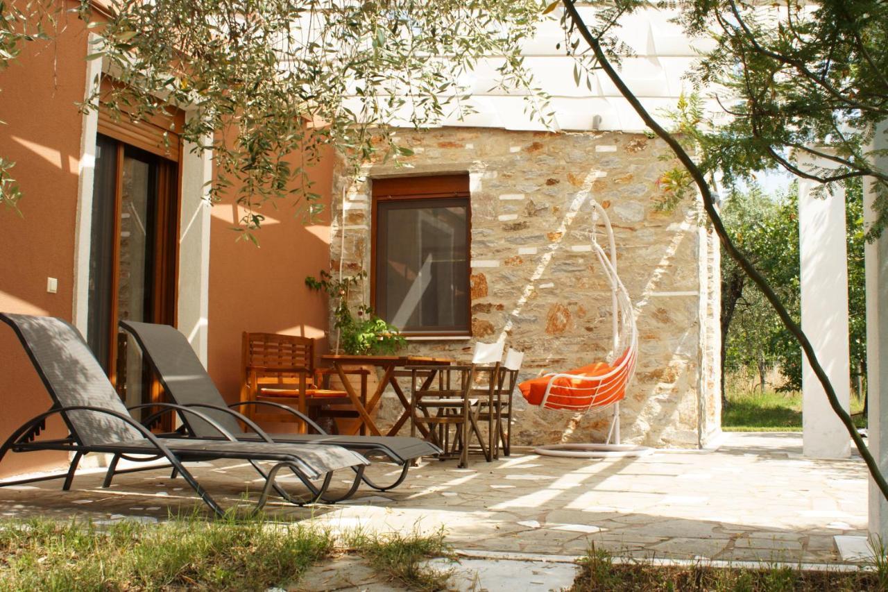 Elea Stone Houses In Organic Quiet Olive Grove, Prinos, Thassos Exteriér fotografie