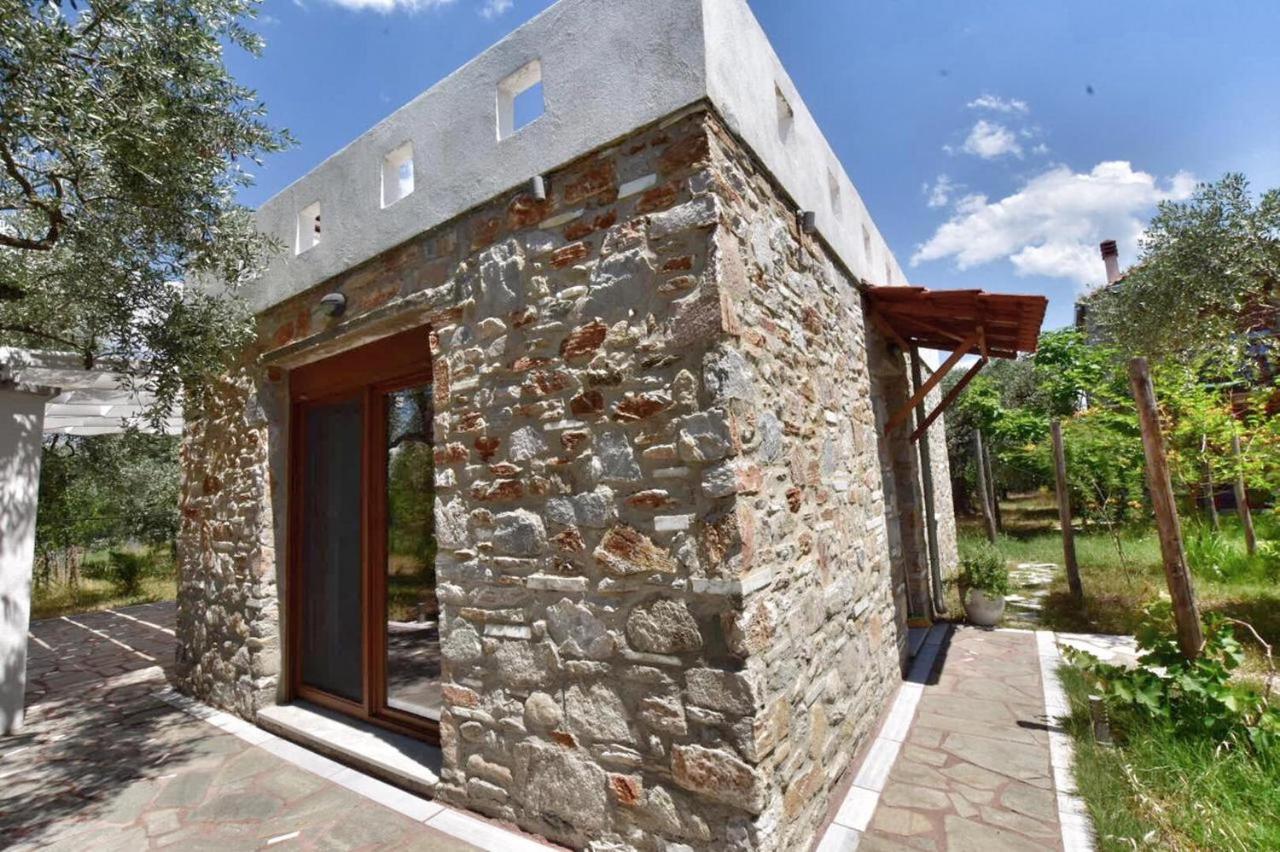 Elea Stone Houses In Organic Quiet Olive Grove, Prinos, Thassos Exteriér fotografie