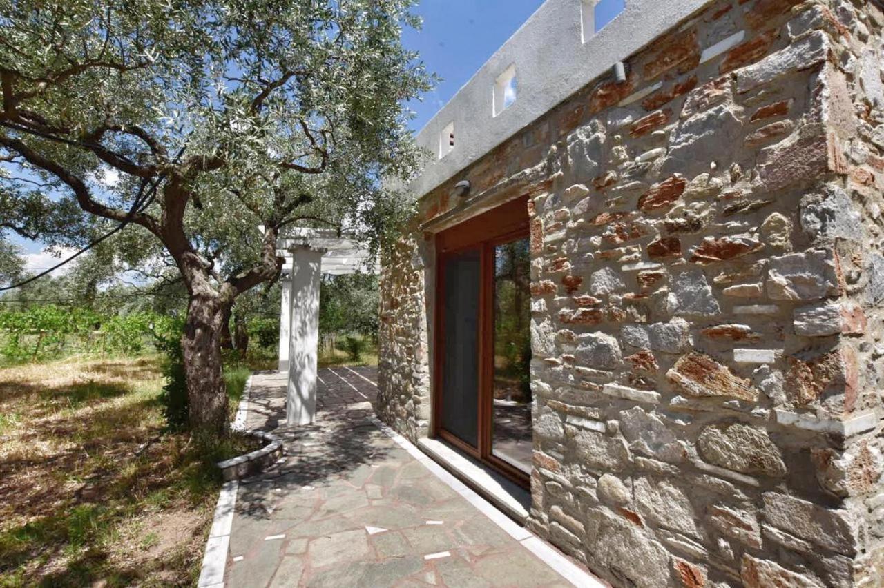 Elea Stone Houses In Organic Quiet Olive Grove, Prinos, Thassos Exteriér fotografie
