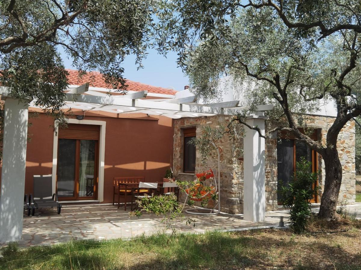 Elea Stone Houses In Organic Quiet Olive Grove, Prinos, Thassos Exteriér fotografie