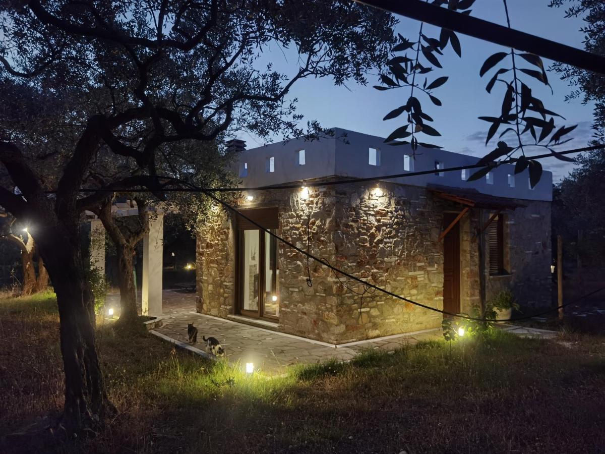 Elea Stone Houses In Organic Quiet Olive Grove, Prinos, Thassos Exteriér fotografie